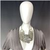 Image 1 : Rebel Chic Silver Tone Necklace with Python and Chain Design