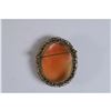 Image 2 : Victorian-Inspired Cameo Brooch, Ornate Metal Frame