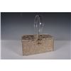 Image 1 : MId-Century Gold Confetti Lucite Box Handbag