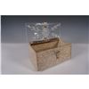 Image 5 : MId-Century Gold Confetti Lucite Box Handbag