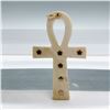Image 2 : 18K Gold and Bone Ankh Pendant