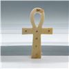 Image 3 : 18K Gold and Bone Ankh Pendant