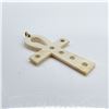 Image 4 : 18K Gold and Bone Ankh Pendant