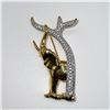 Image 1 : Swarovski SCS Brooch, Elephant with Tree 003-8902448
