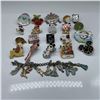 Image 2 : 21pc Disney Pins and Charm Bracelet Lot