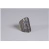 Image 1 : Sterling Silver Ribbed Design Ring, Marked 925 Mexico