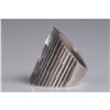 Image 3 : Sterling Silver Ribbed Design Ring, Marked 925 Mexico