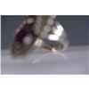 Image 3 : Sterling Silver Ring with Purple Stones