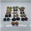 Image 2 : 16 Pairs Vintage Clip-On and Screw-Back Earrings Assorted
