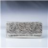 Image 1 : Carlo Falchi Metallic Zebra Pattern Italian Clutch