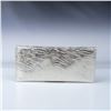 Image 3 : Carlo Falchi Metallic Zebra Pattern Italian Clutch