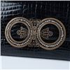 Image 2 : Morabito Paris Crocodile Embossed Leather Evening Clutch