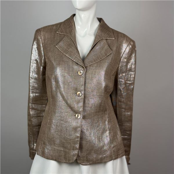 Women's Jones New York Tan Button Up Blazer