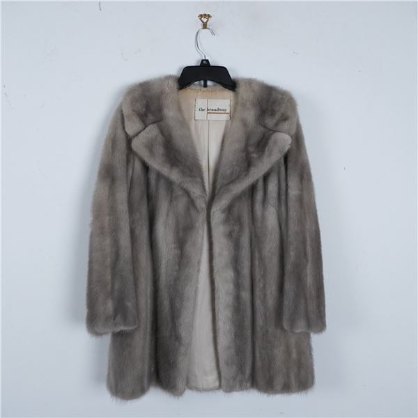 Vintage Silver Grey Mink Fur Coat