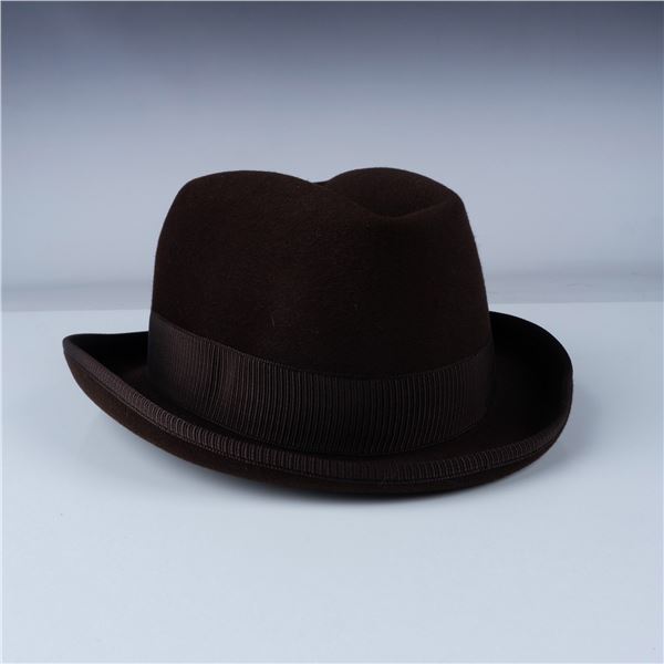 Barbisio Felt Hat, Brown, Made in Italy, Size 7 1/4