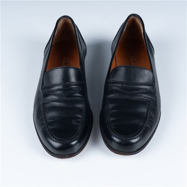 Salvatore Ferragamo Men's Black Leather Loafers