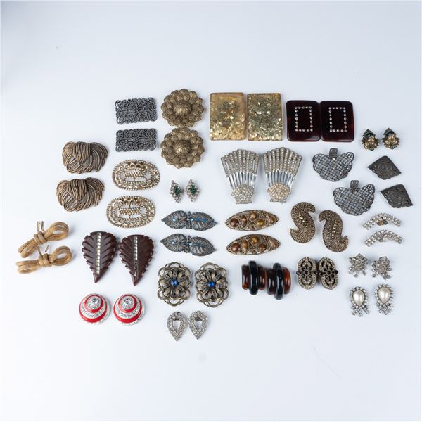 48pc Vintage Shoe Clips Collection, 24 Pairs