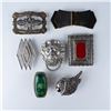 Image 1 : 7pc Scarf Clips and Belt Buckles Set
