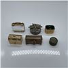 Image 1 : 6pc Vintage Miniature Pill Boxes