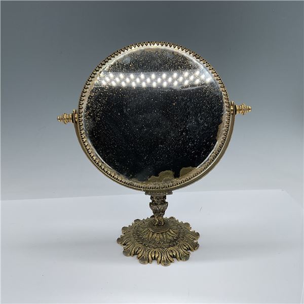 Victorian Style Gilded Brass Vanity Mirror