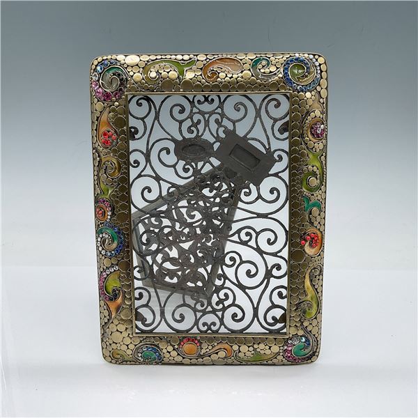 Tizo Filigree Frame with Enamel Accents