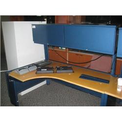 Steelcase L-shape Workstation With Hutch