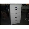 Image 1 : Grey 5 Drawer Lateral File Cabinet