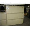 Image 1 : Cream 3  Drawer Lateral File Cabinet