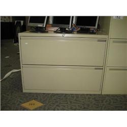 Cream 2  Drawer Lateral File Cabinet