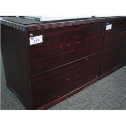 Mahogany  2 Drawer Lateral File Cabinet