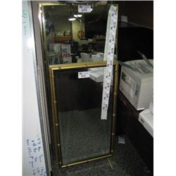 5' X 2'  Gold Frame Mirror
