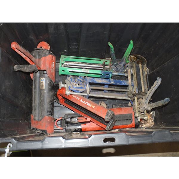 Tote Of Caulking Guns