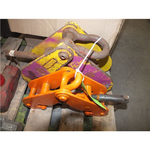 2 Crane Clamping Hooks