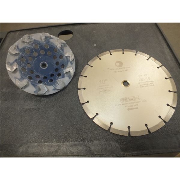 10" Diamond Saw Blade & 1 Concrete Grinding Wheel