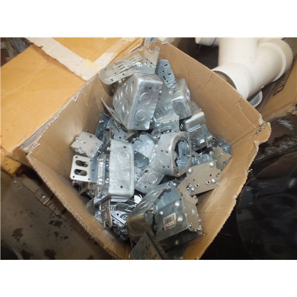 Assorted Electrical Boxes / PVC Pipe / Vacuum Cleaner Ends
