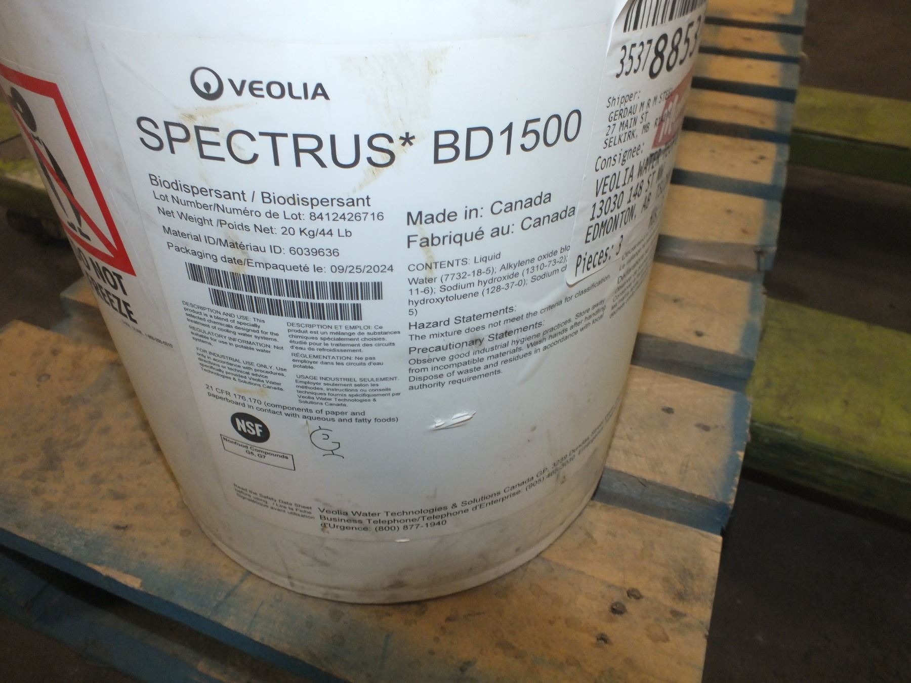Spectrust 3 Pails Of Spectrus BD 1500