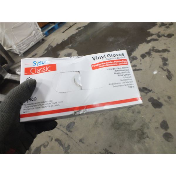 Sysco Size Med Vinyl Gloves