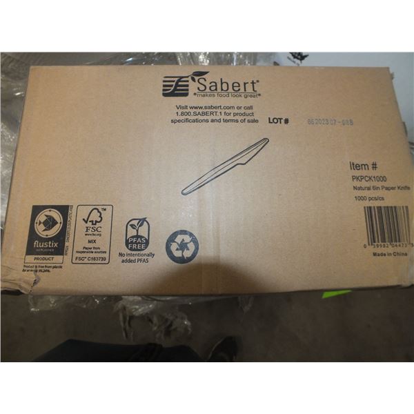 8 Case's Of Plastic Take-out Knives