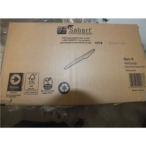 8 Case's Of Plastic Take-out Knives