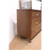 Image 4 : * DeFehr Nine Drawer MCM Dresser - 64" x 16" x 30.5" w/ Mirror (55" x 30.5") - Some Wear, As Picture