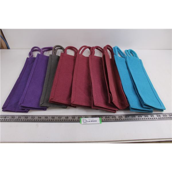 (9) Canvas Wine Totes