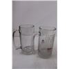 Image 3 : (2) Large Candle Holders - 12" & 16" Tall, (2) Glass Beer Mugs