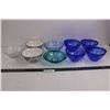 Image 1 : (3) Glass Trinket Dishes, 6 Glass Cereal Bowls