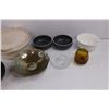 Image 3 : Assorted Platter & Trinket Dishes, Glass Cheese Board, Votive, Misc.
