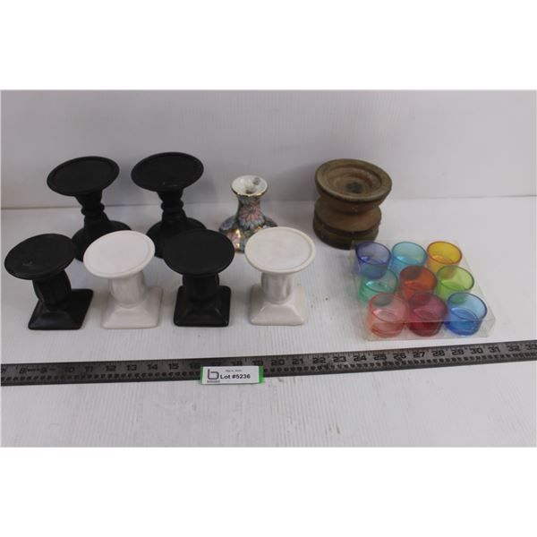 Assorted Candle Holders & Votives