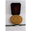 Image 1 : Wooden Wall Plaque 10" x 13", Wooden Turntable 11" Dia