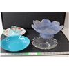 Image 1 : (4) Glass Trays/Bowls Up to 13"