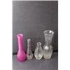 Image 3 : (8) Glass Vases Up to 12.5" Tall