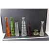 Image 1 : (7) Glass Vases Up to 12.5" Tall