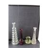 Image 2 : (7) Glass Vases Up to 12.5" Tall